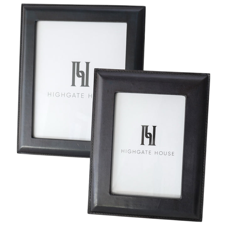 Navy Leather Photo Frame 8x10