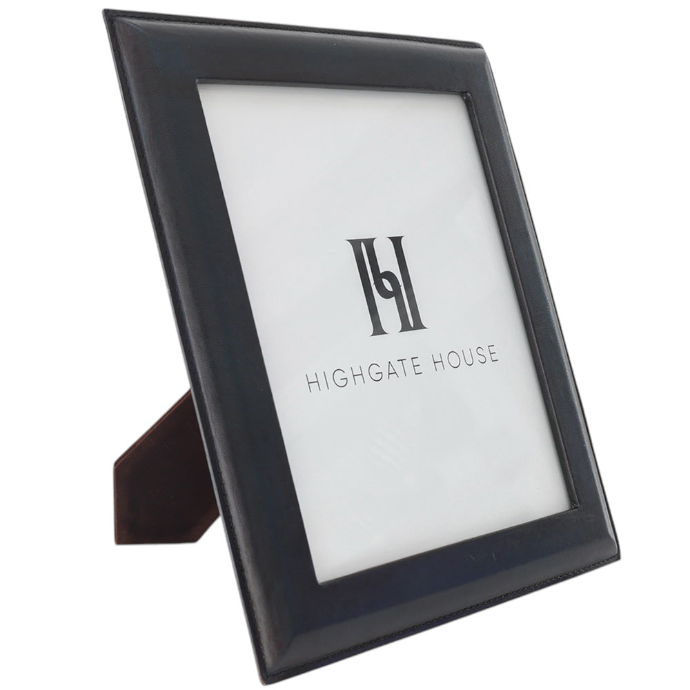 Navy Leather Photo Frame 8x10