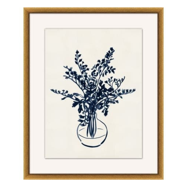 Navy Still Life Floral 2