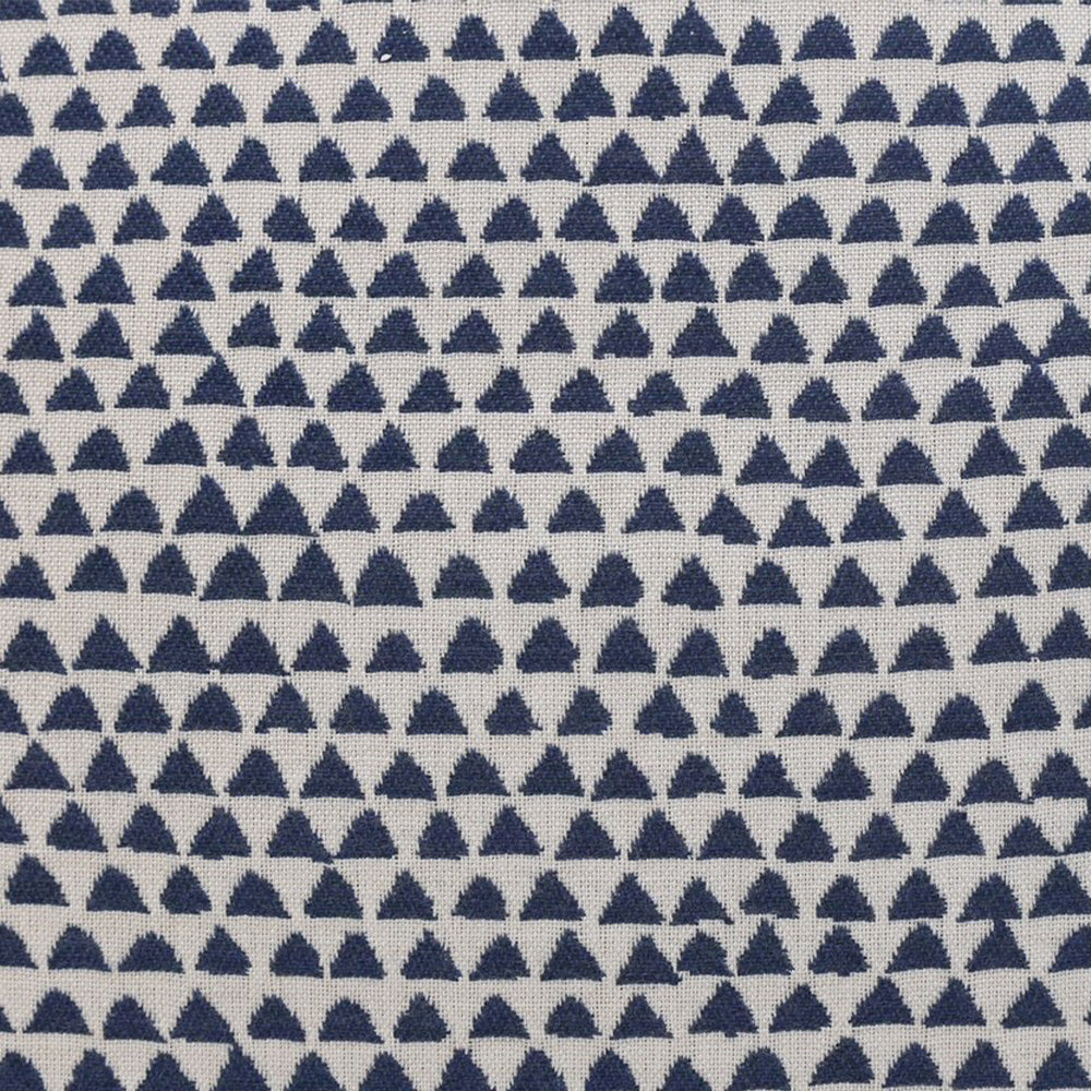 Navy Triangle Outdoor Cushion