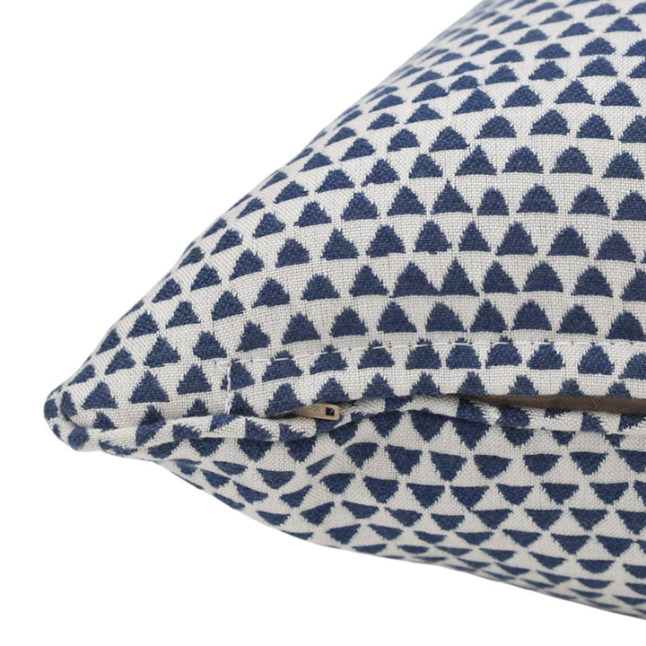 Navy Triangle Outdoor Cushion