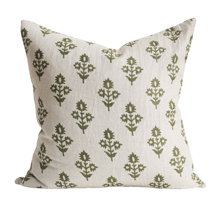 Nora Motif Green Cushion