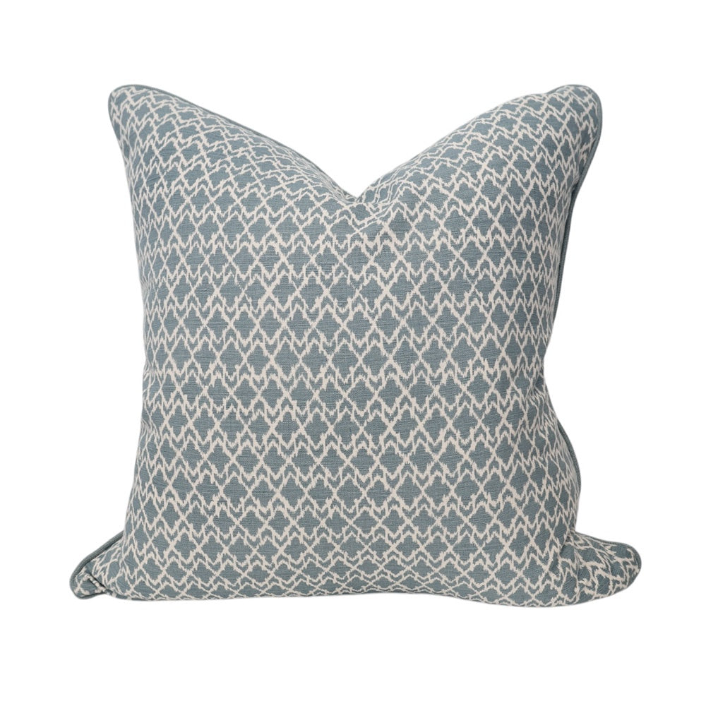Ocean Blue Sketch Print Cushion