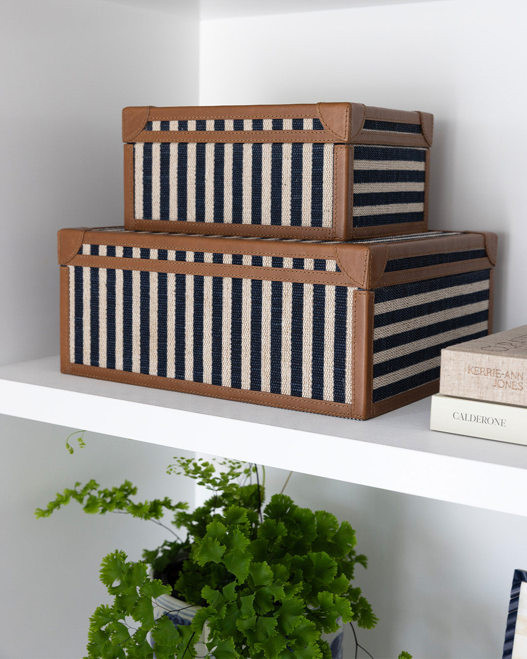 Oliver Navy Stripe Box