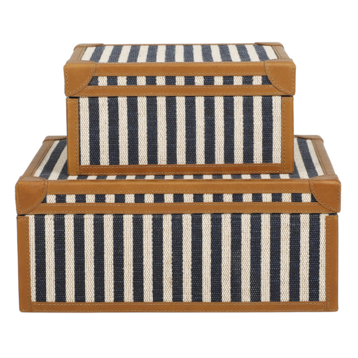 Oliver Navy Stripe Box
