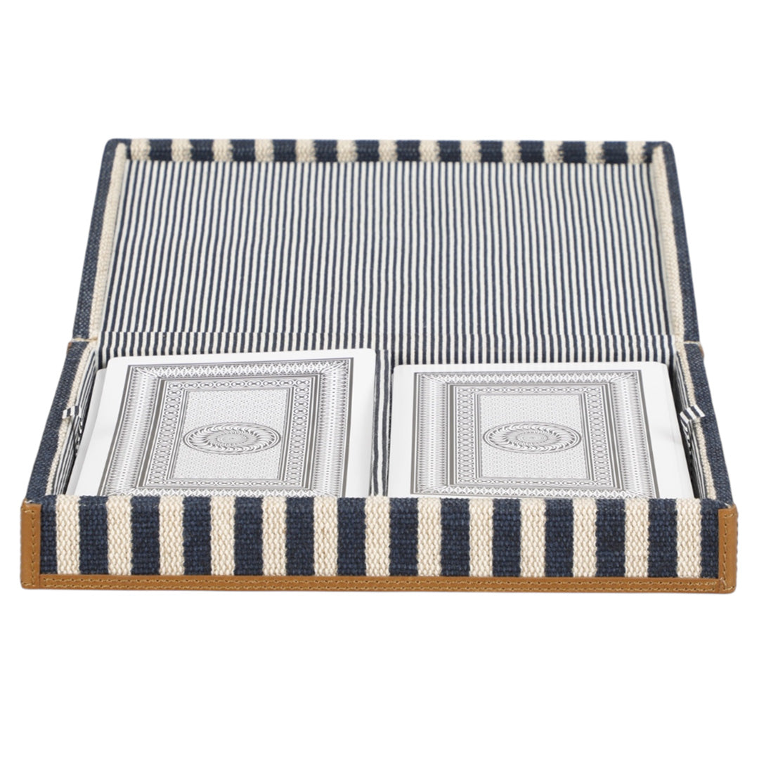 Oliver Navy Stripe Card Box