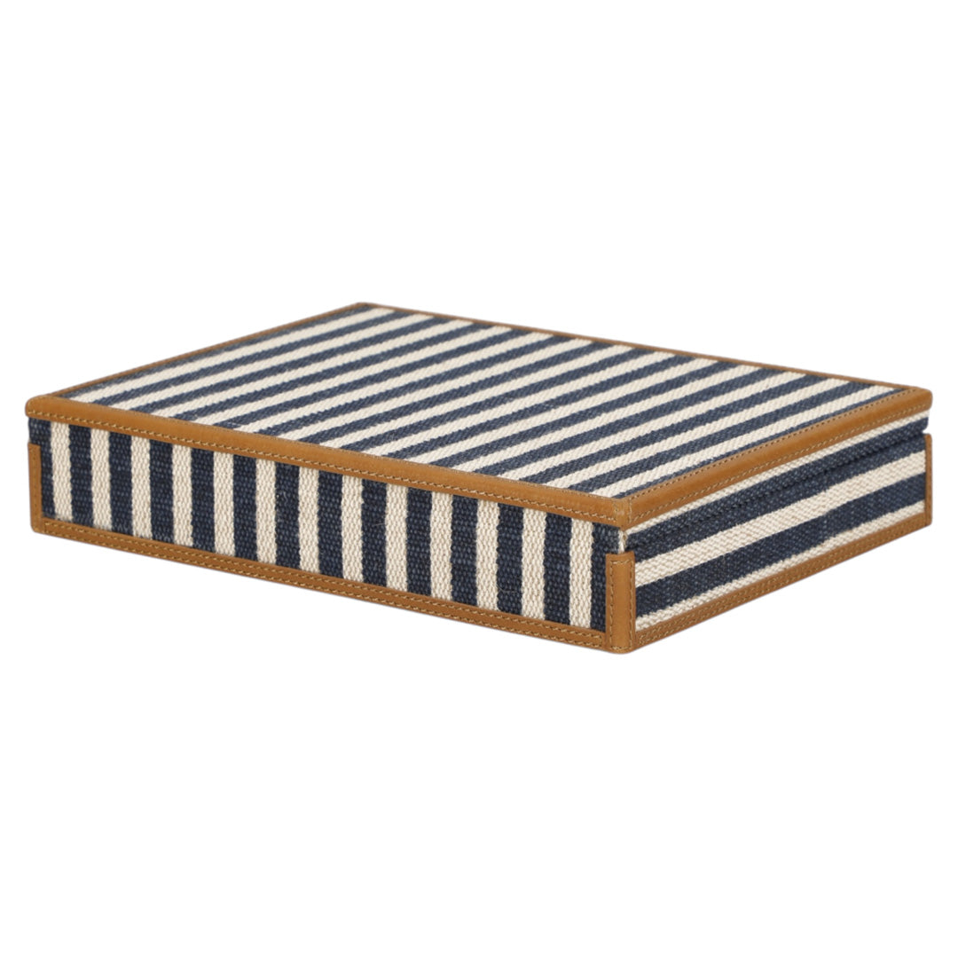Oliver Navy Stripe Card Box