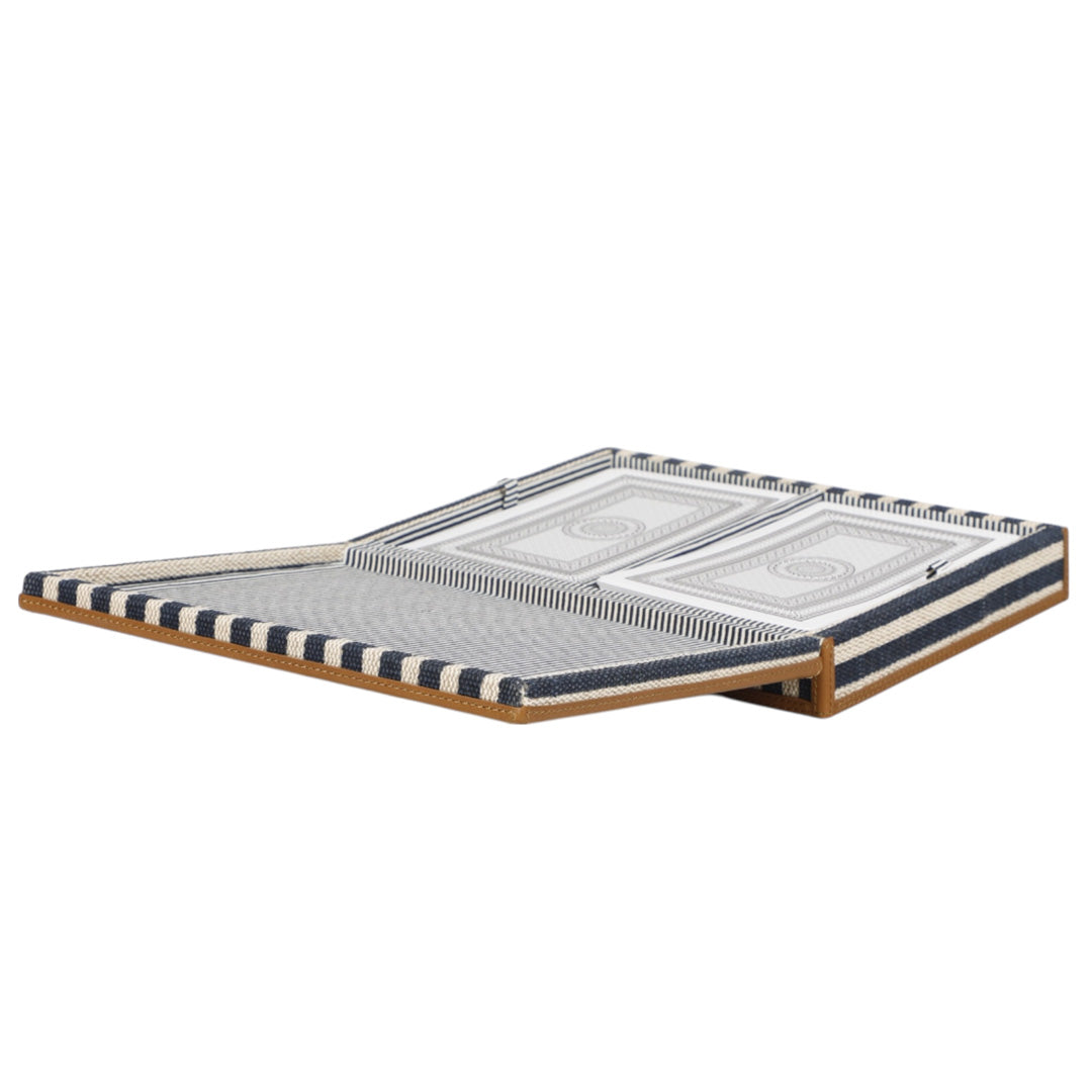 Oliver Navy Stripe Card Box