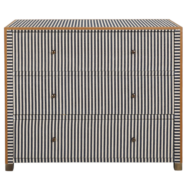 Oliver Navy Stripe Chest of Drawers