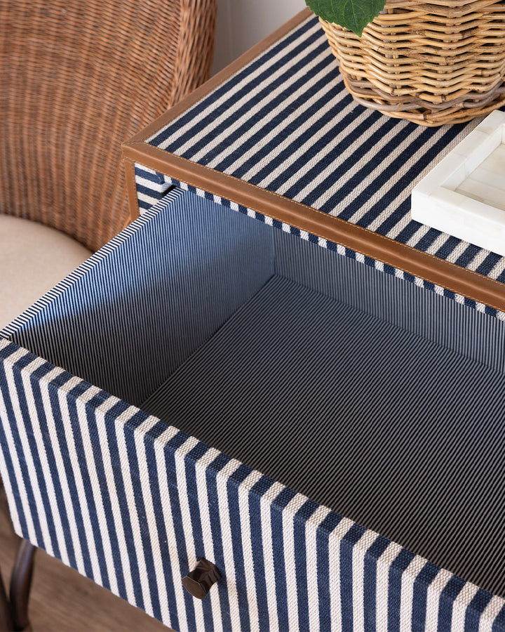 Oliver Navy Stripe Chest of Drawers