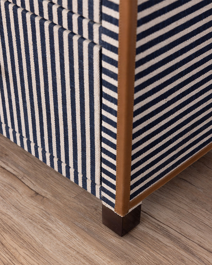Oliver Navy Stripe Chest of Drawers