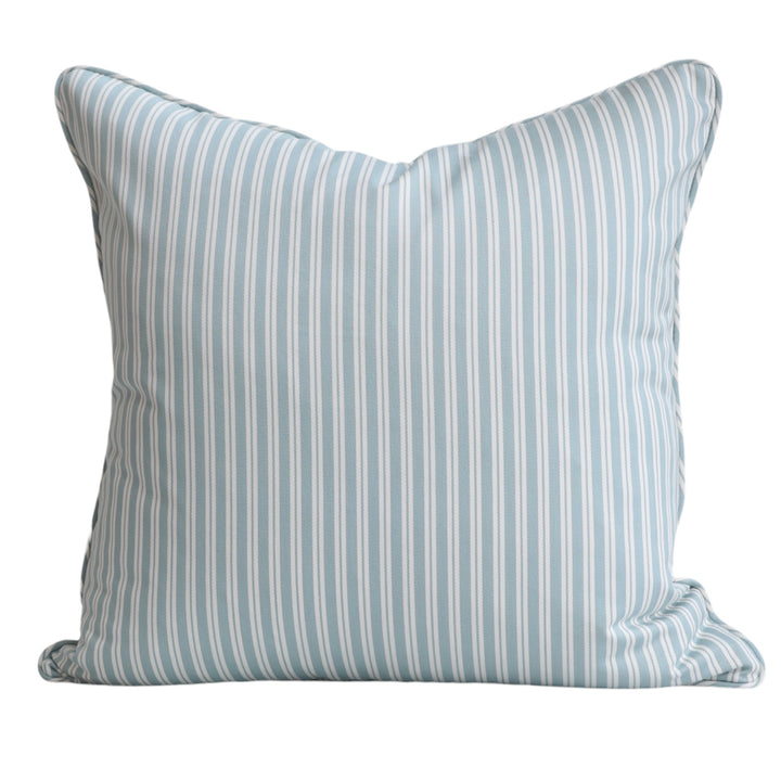 Pale Blue Classic Stripe Cushion