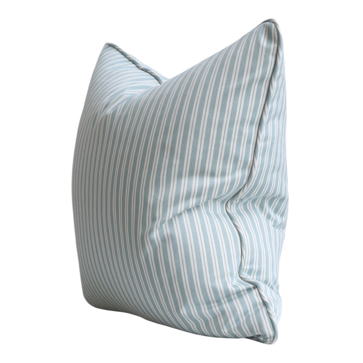 Pale Blue Classic Stripe Cushion