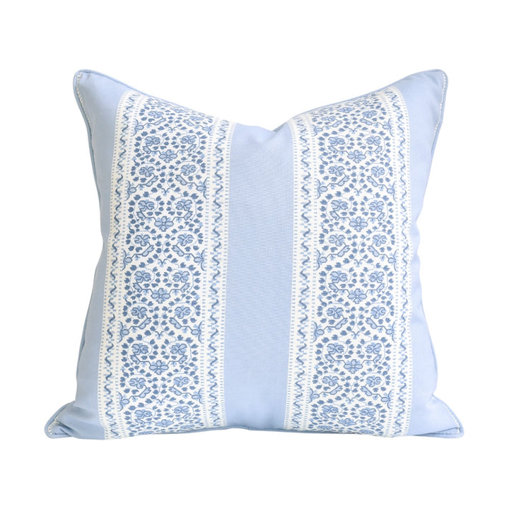 Blue Climbing Floral Outdoor Cushion