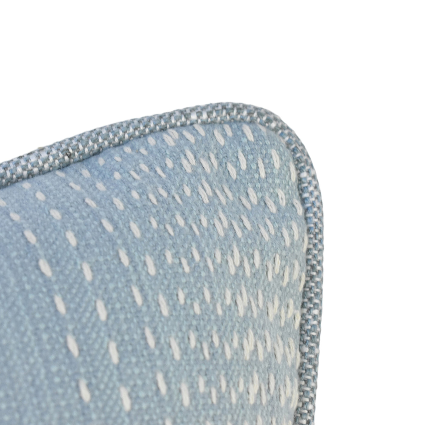 Pale Blue Threaded Stripe Cushion