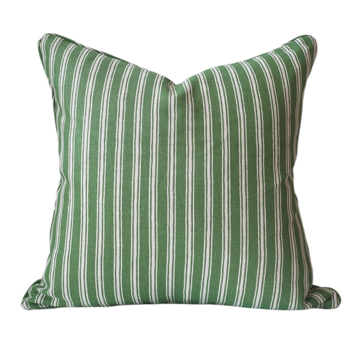 Palm Green Stripe Cushion
