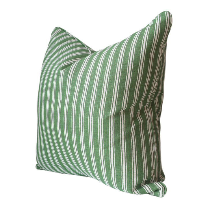 Palm Green Stripe Cushion