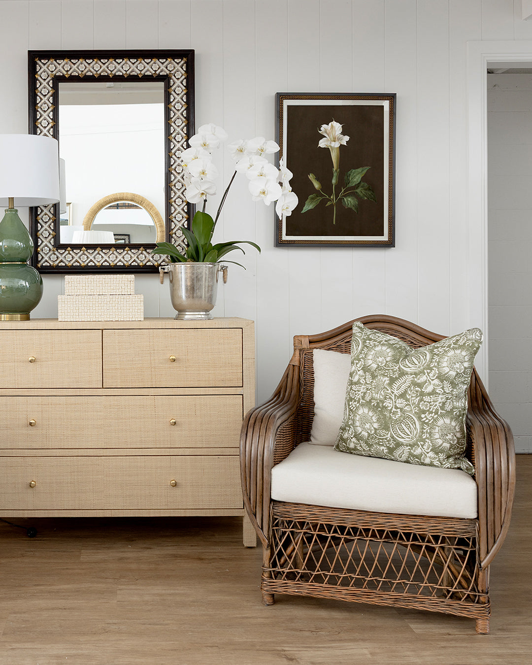 Palmetto Rattan Armchair