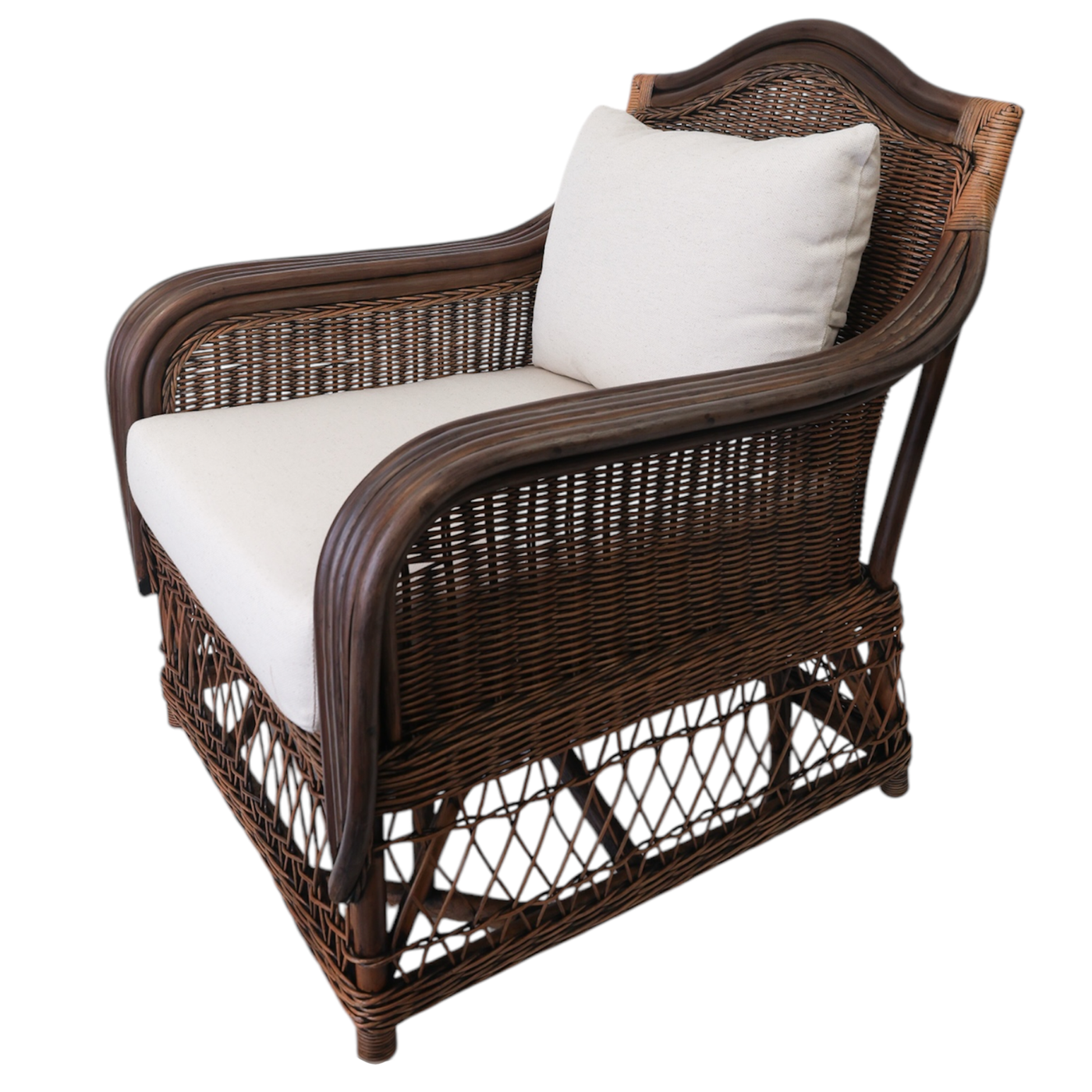 Palmetto Dark Rattan Armchair
