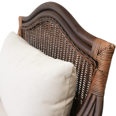 Palmetto Dark Rattan Armchair