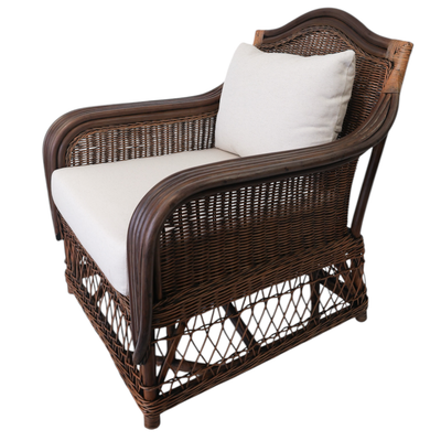 Palmetto Dark Rattan Armchair