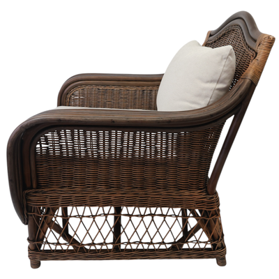 Palmetto Dark Rattan Armchair