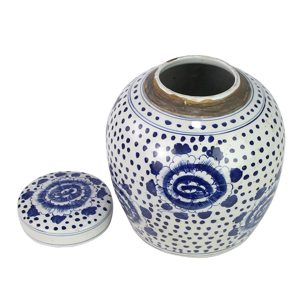 Peony Dot Ming Jar