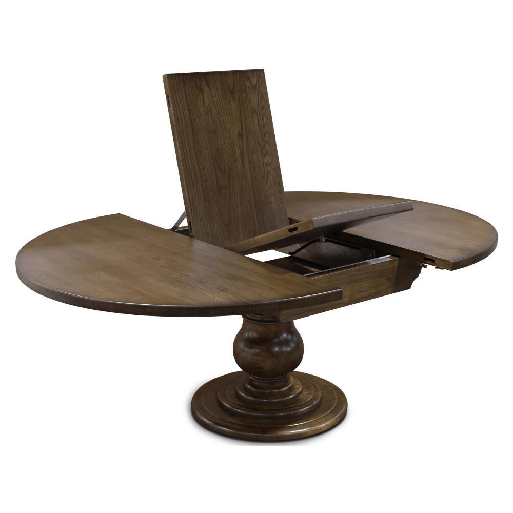 Provincial Round Dark Oak Dining Table