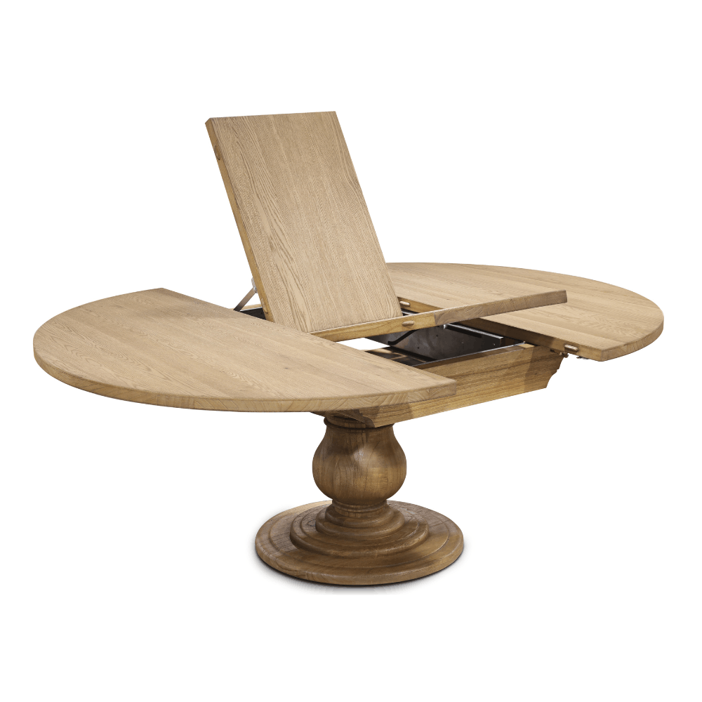 Provincial Round Light Oak Dining Table