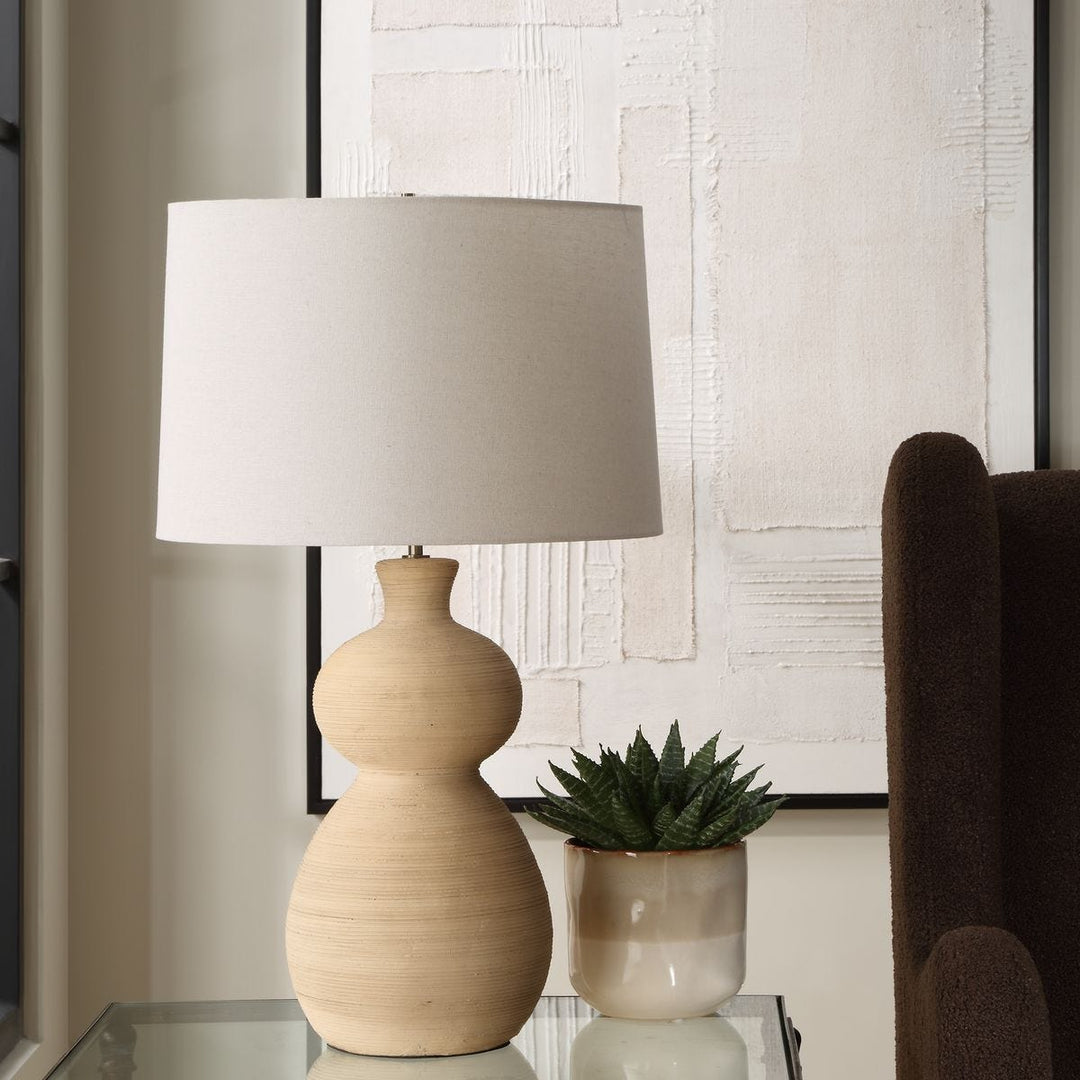 Pueblo Textured Ceramic Lamp