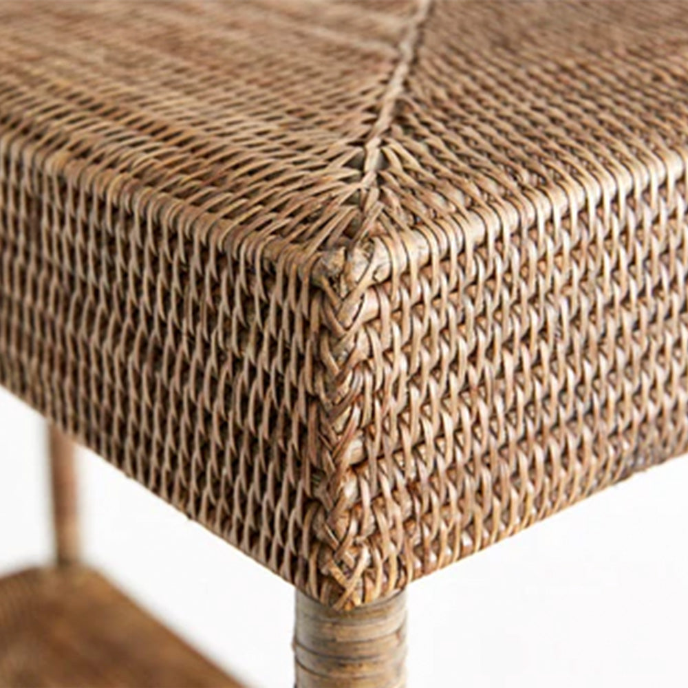 Rattan Entry Table