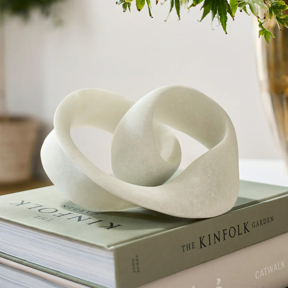 White Ribbon Sculpture