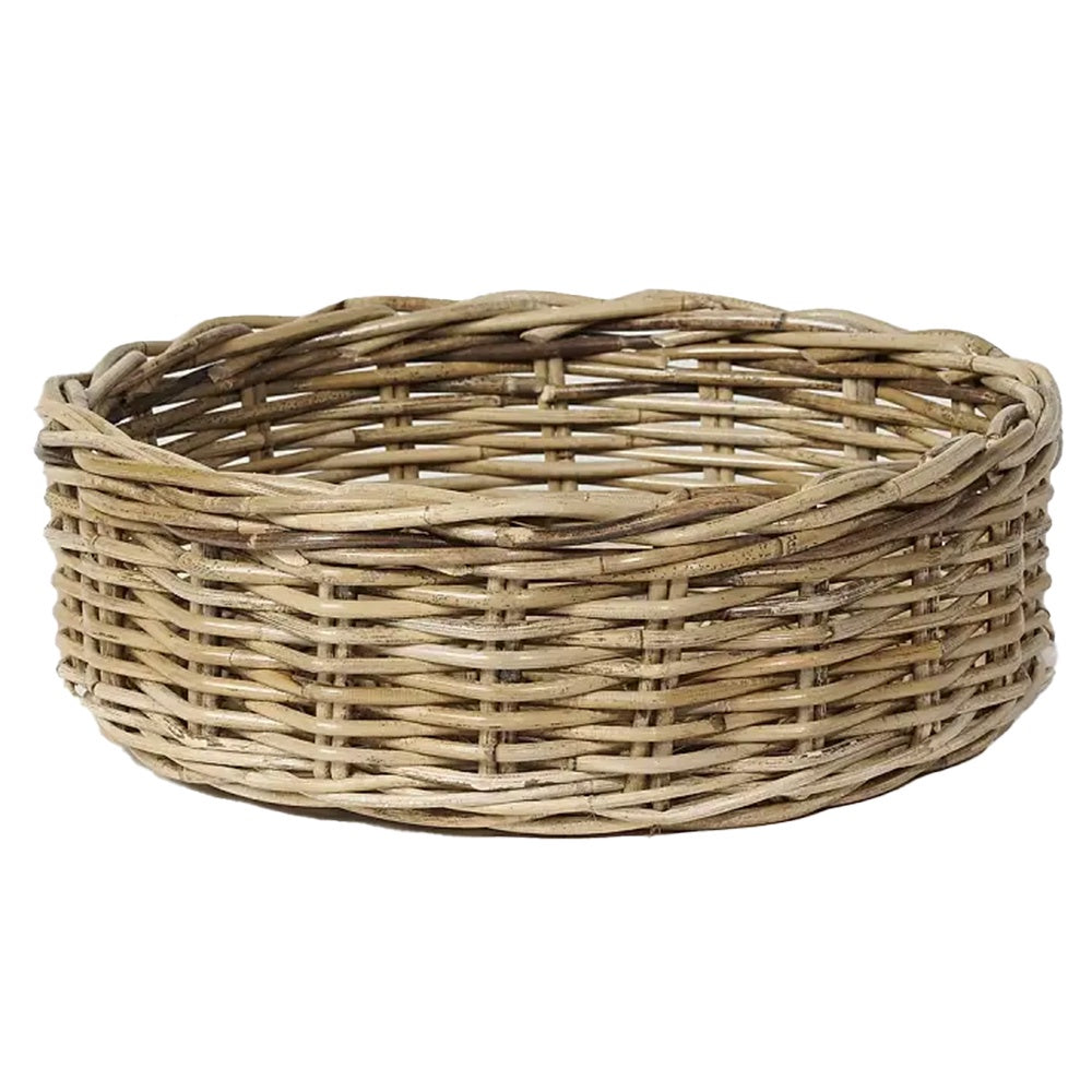 Round Wicker Tray L