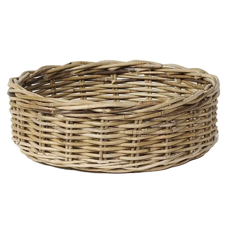 Round Wicker Tray L