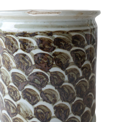 Rust Brown Fish Scale Orchid Pot