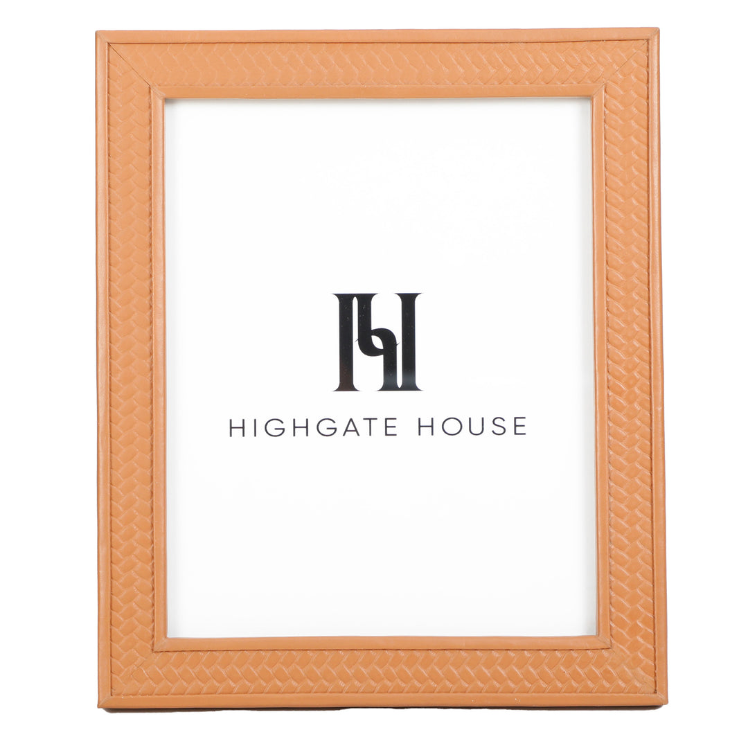 Saddle Embossed Leather Photo Frame 8x10