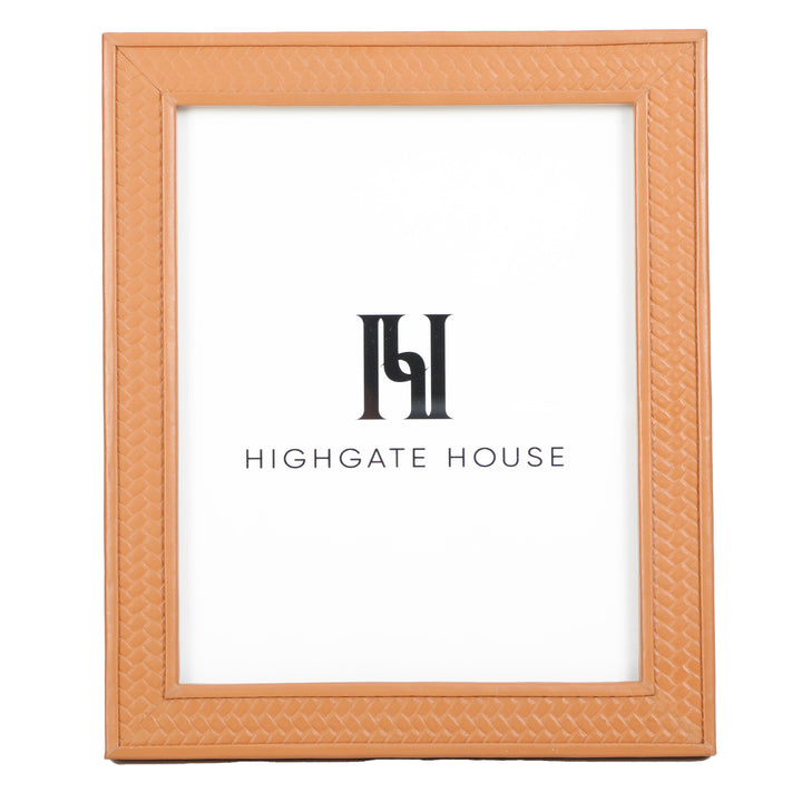 Saddle Embossed Leather Photo Frame 8x10