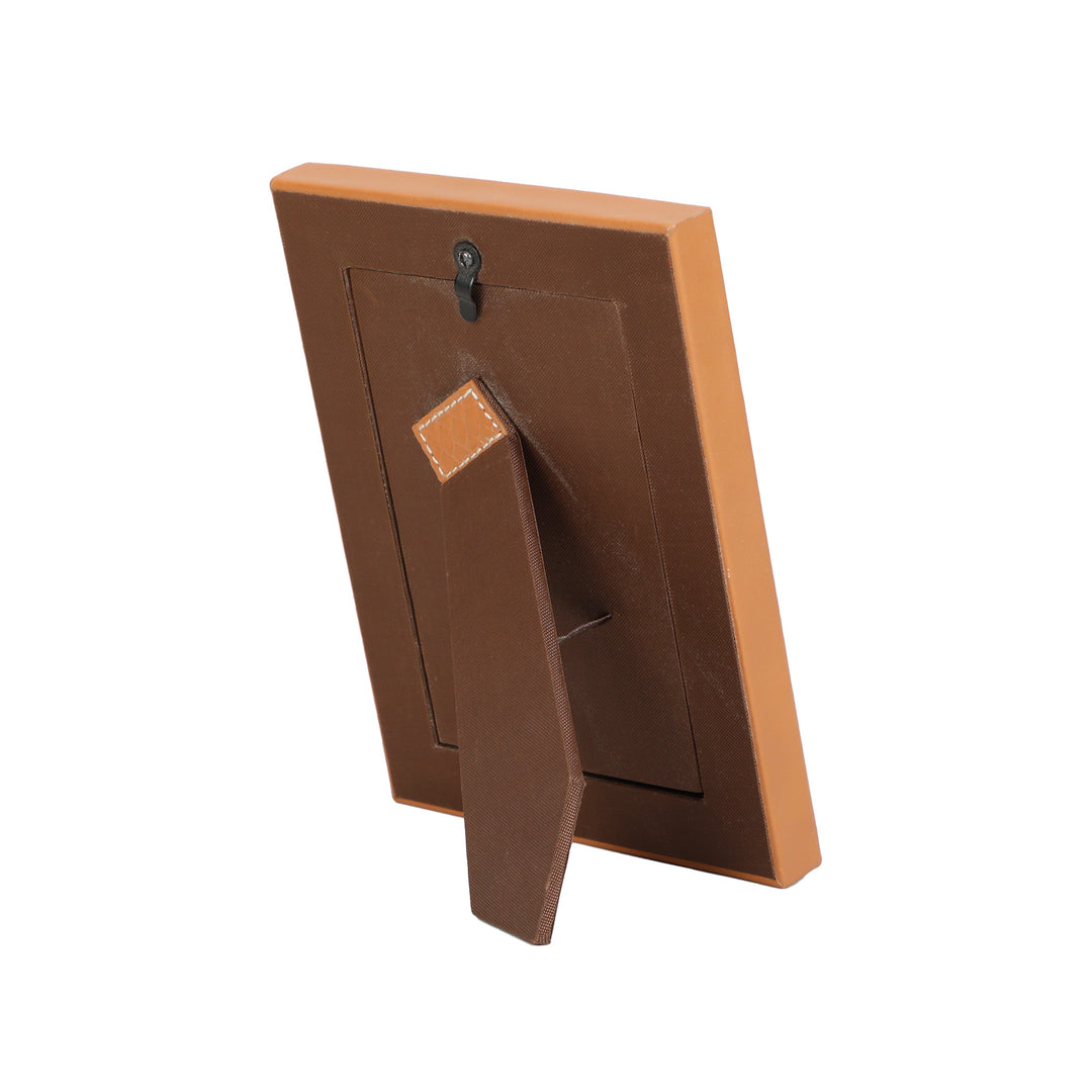 Saddle Embossed Leather Frame 4x6