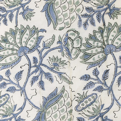 Sage Floral & Check Quilt K