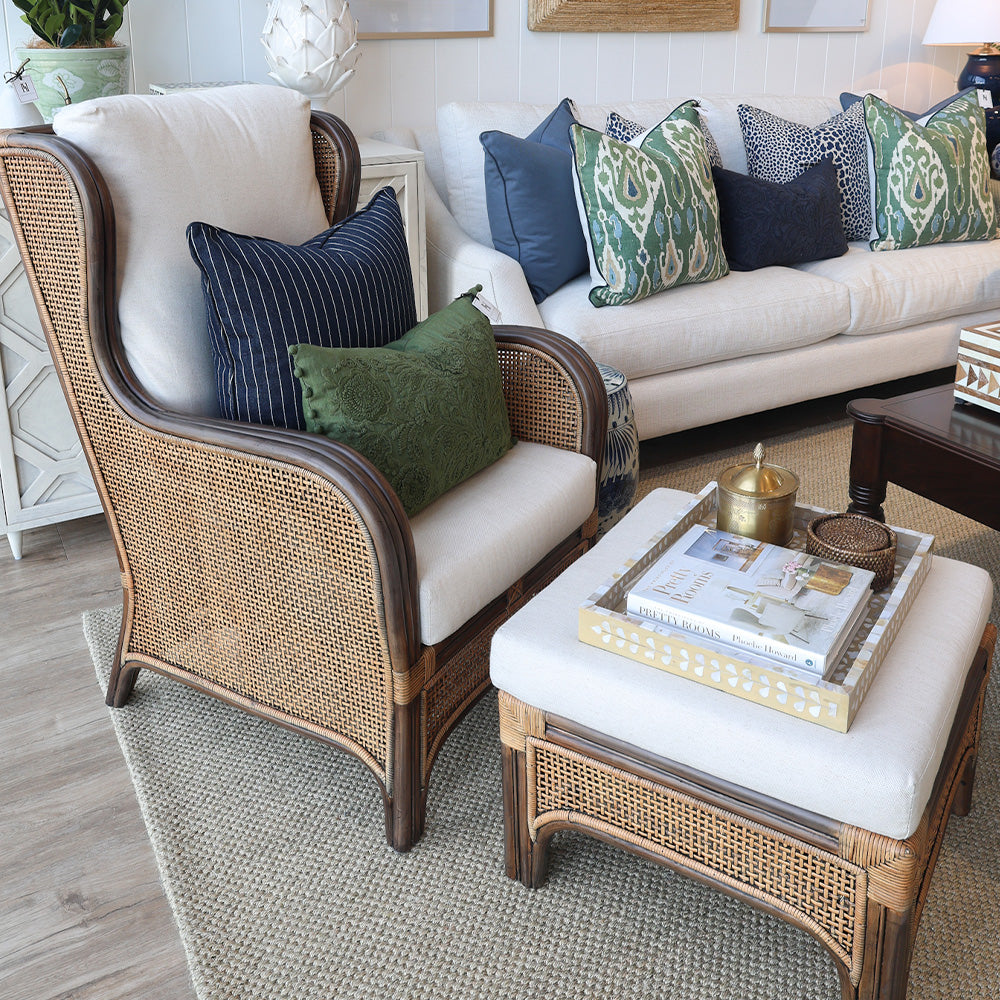 Savoy Dark Rattan Armchair