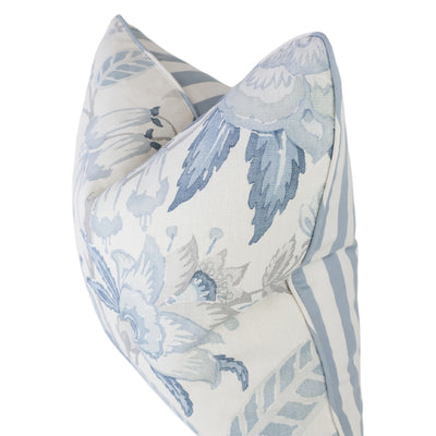Shades of Blue Floral Cushion
