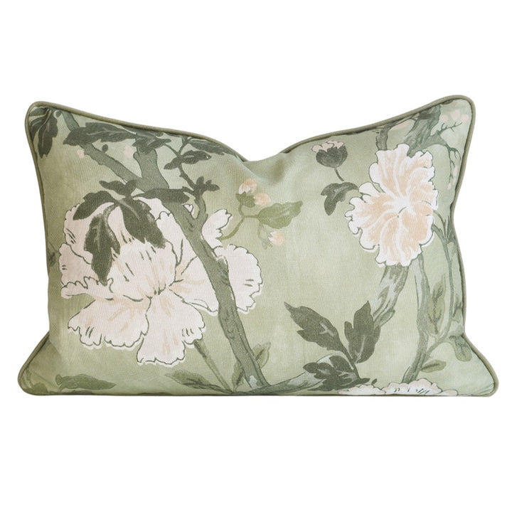 Spring Green Floral Lumbar