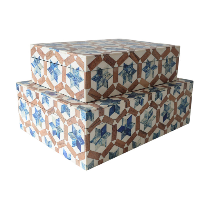 Star Pattern Bone Box LGE