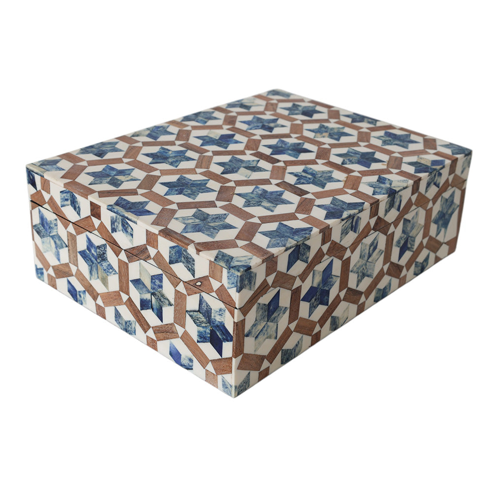 Star Pattern Bone Box LGE