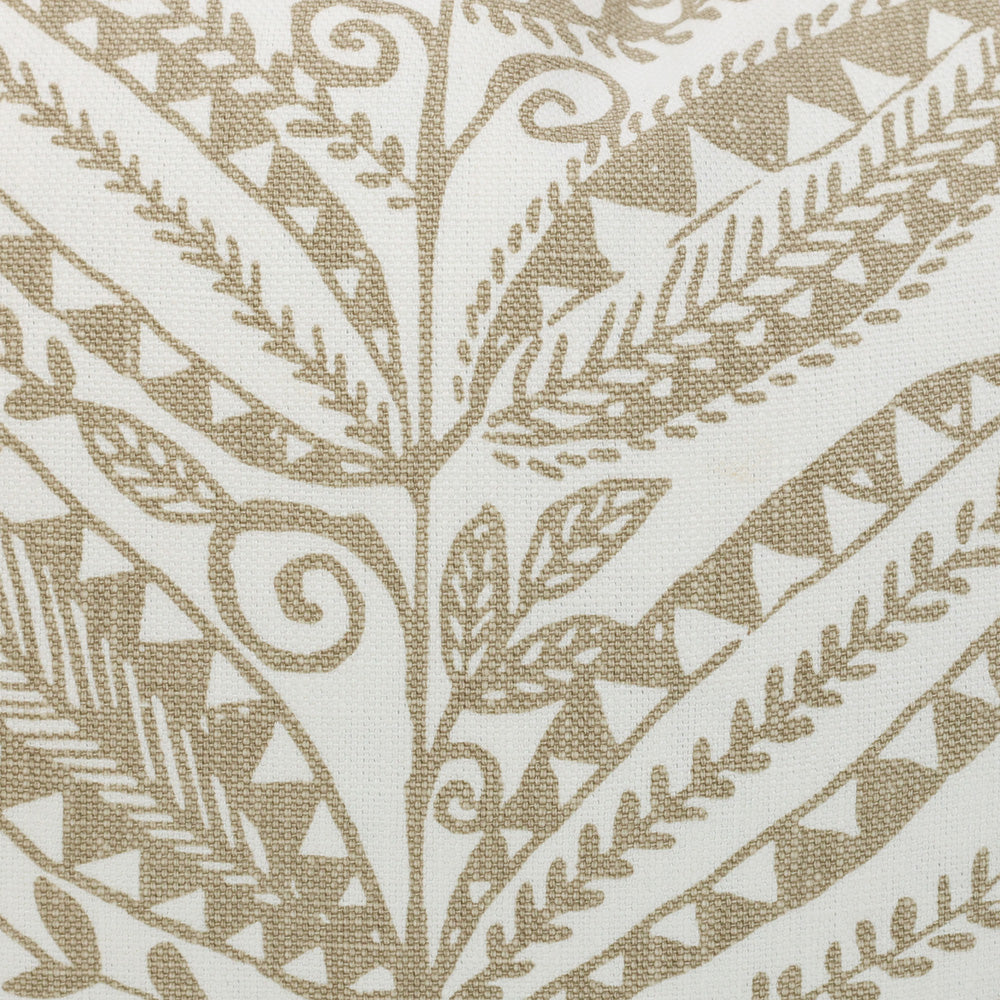 Taupe Floral Lumbar