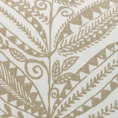 Taupe Floral Lumbar