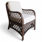 Trellis Dark Rattan Armchair