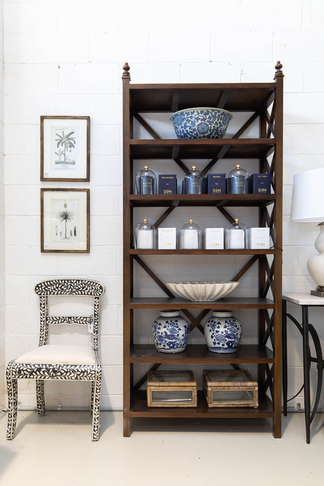 Leaf Black Bone Inlay Chair