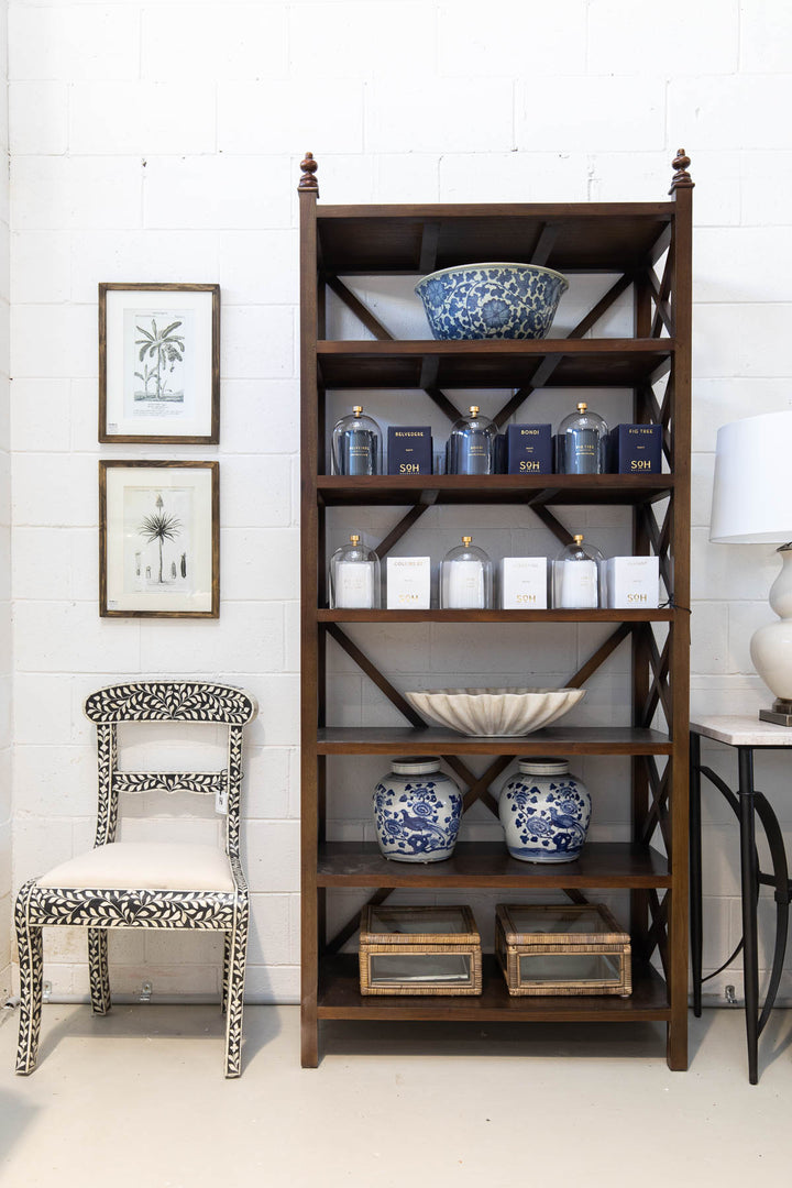 Leaf Black Bone Inlay Chair