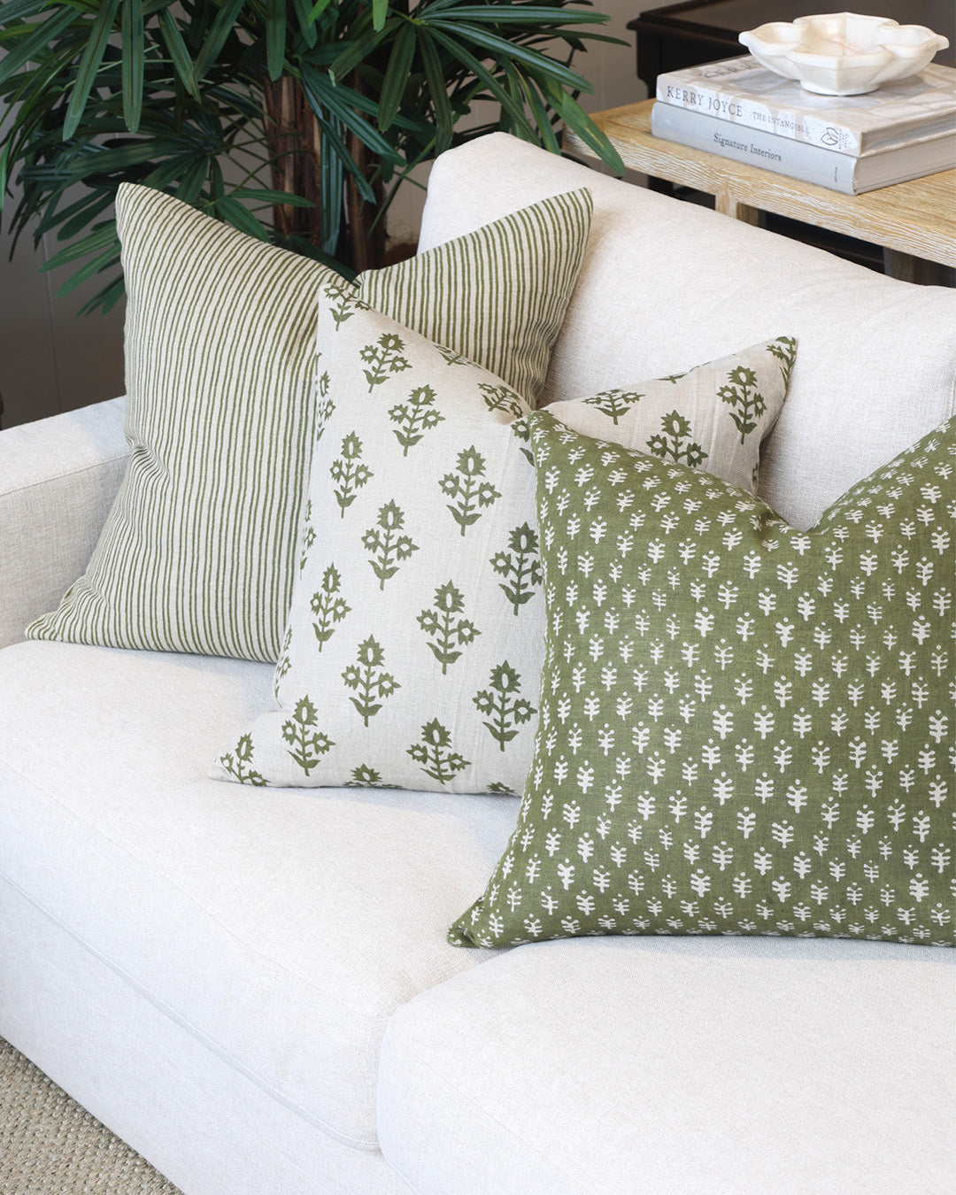 Walter Green Stripe Cushion